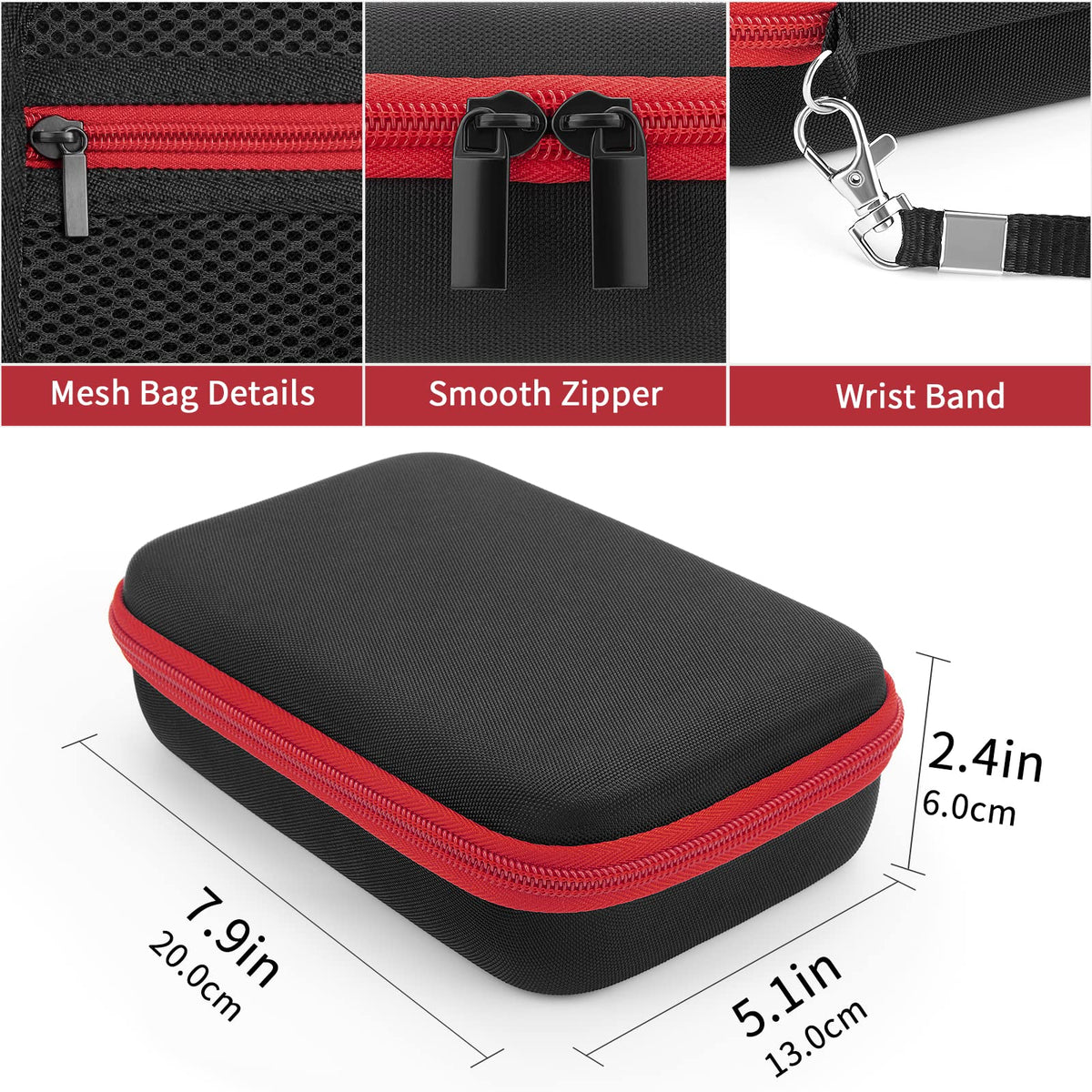 Yinke case held in hand showing scale and easy portability benefit