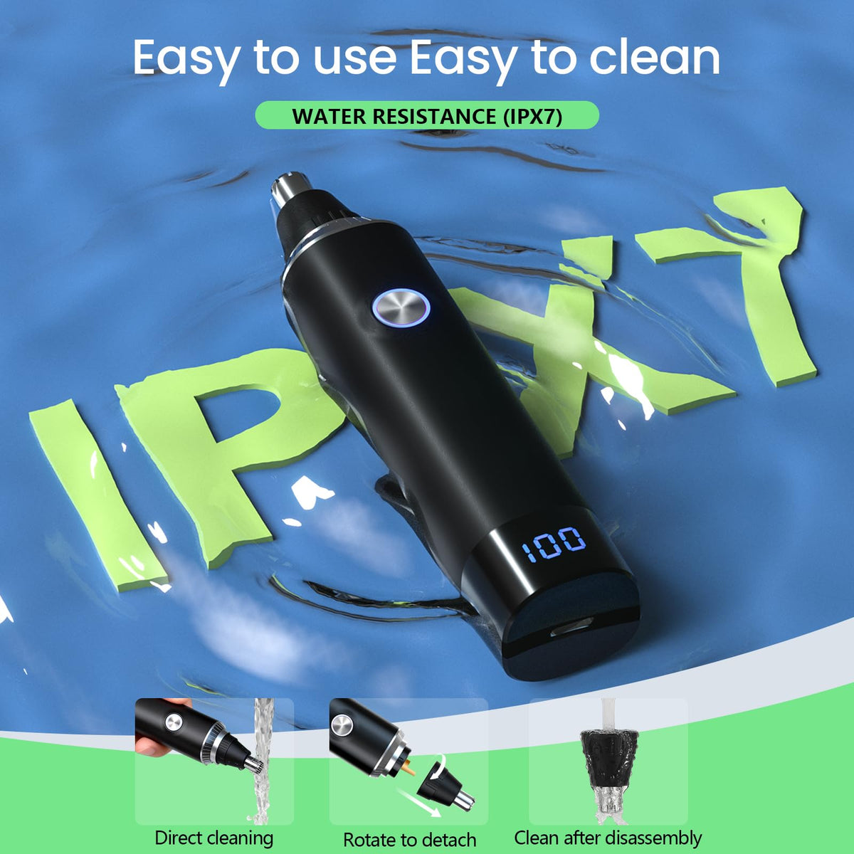 Yinowt interchangeable heads laid out for versatile grooming options