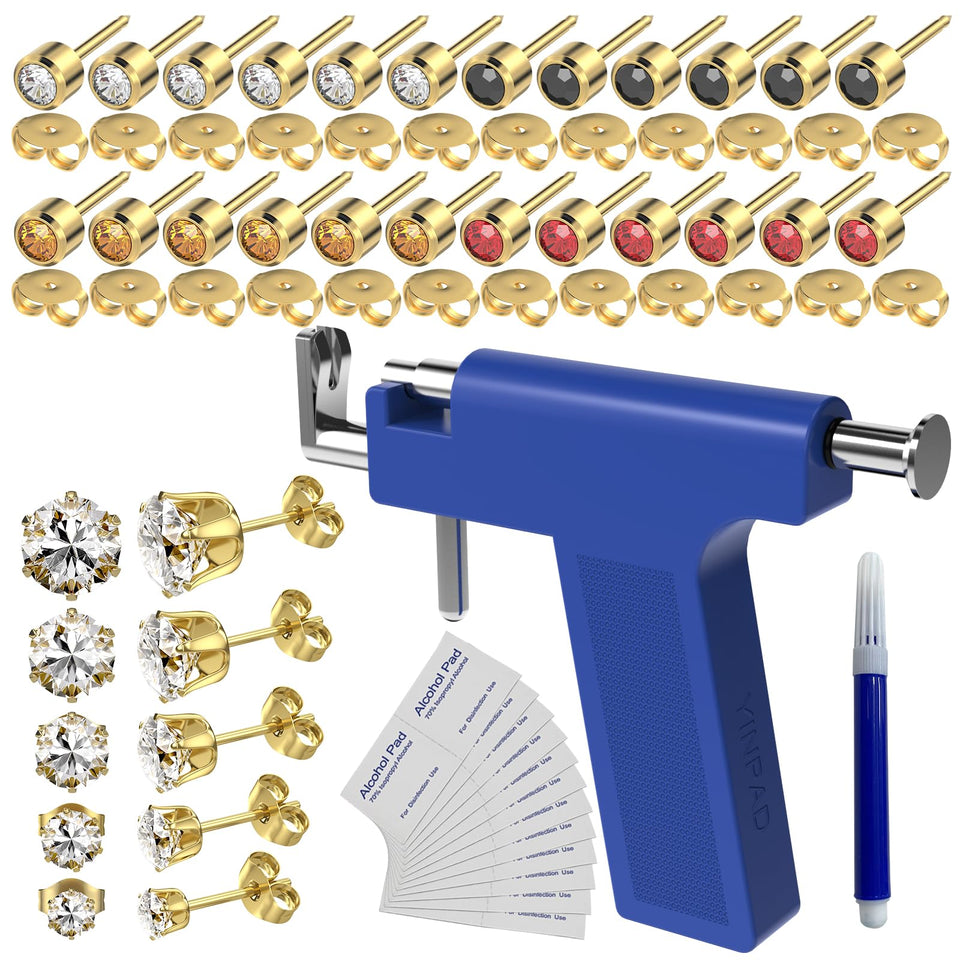 YINPAD front packaging showing kit and included items for safe piercings