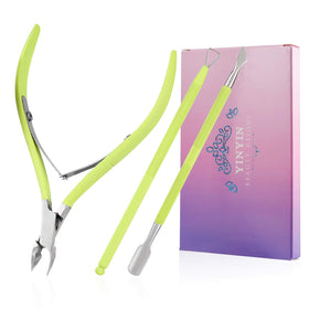 YINYIN cuticle nipper front view showing precise jaws and clean cut benefit