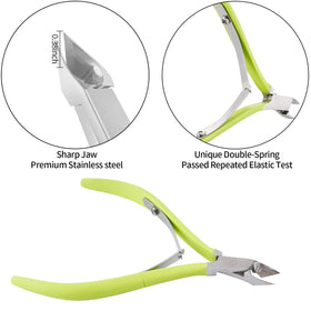 YINYIN cuticle pusher close-up revealing curved flat end for gentle pushing