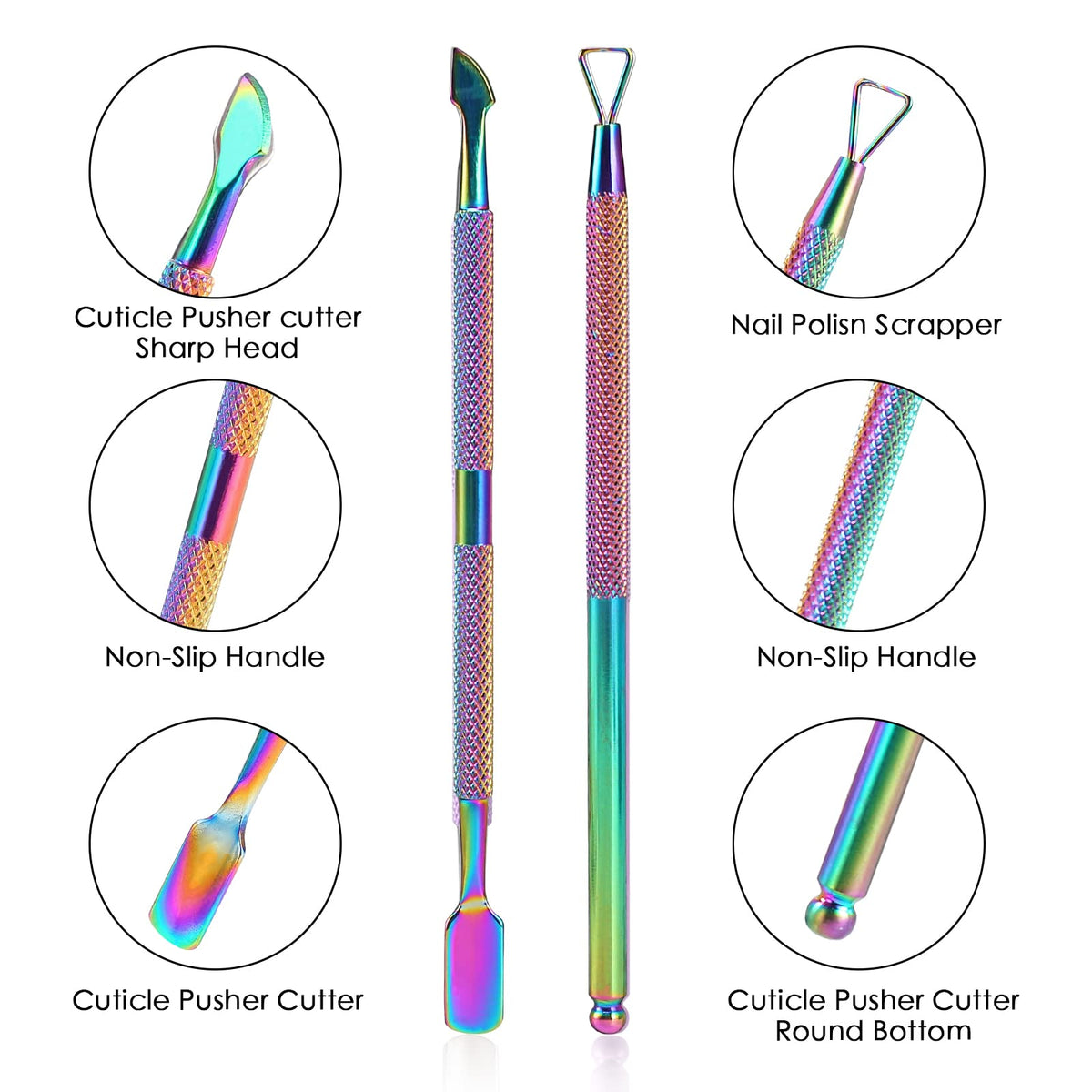 YINYIN cuticle set stored in compact box for tidy travel and safe storage benefit