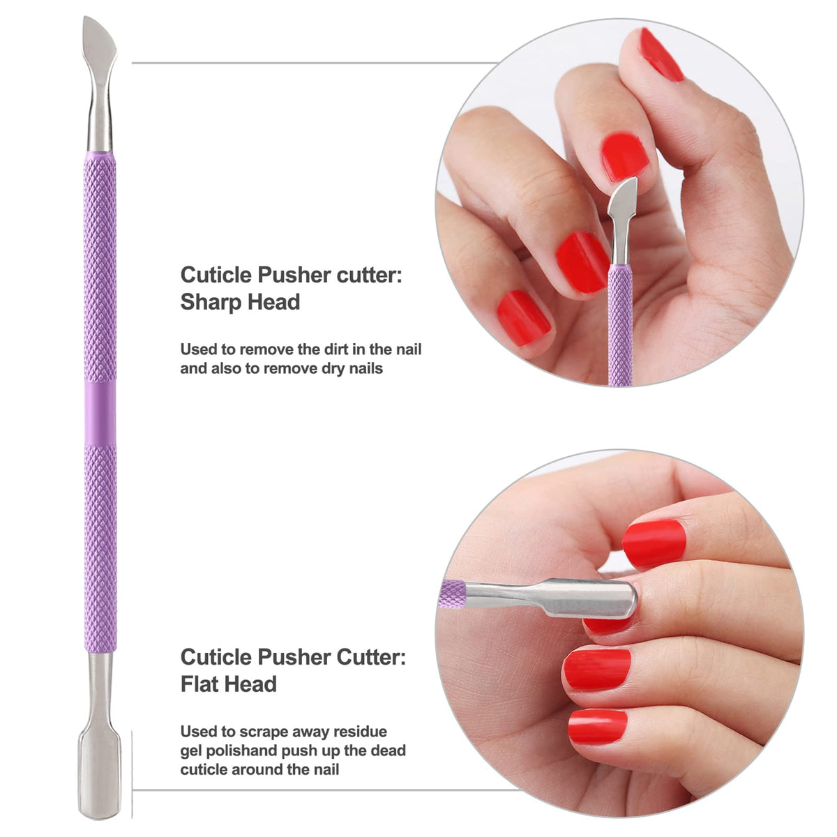 YINYIN manicure tools neatly stored in compact box to protect blades