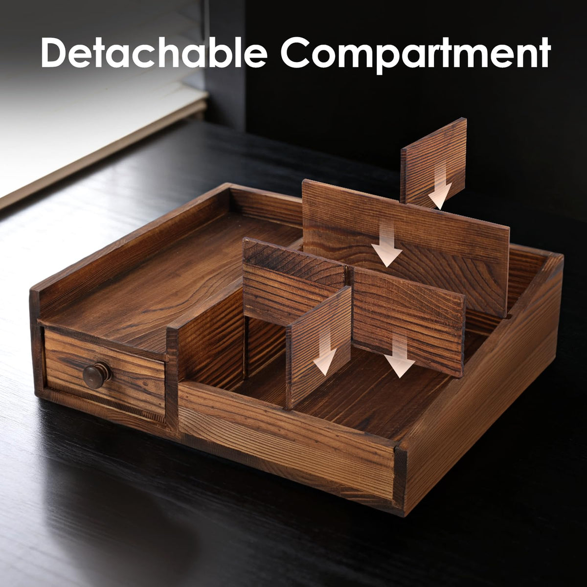 YIOJOYD top view showing adjustable compartments and organized grooming essentials