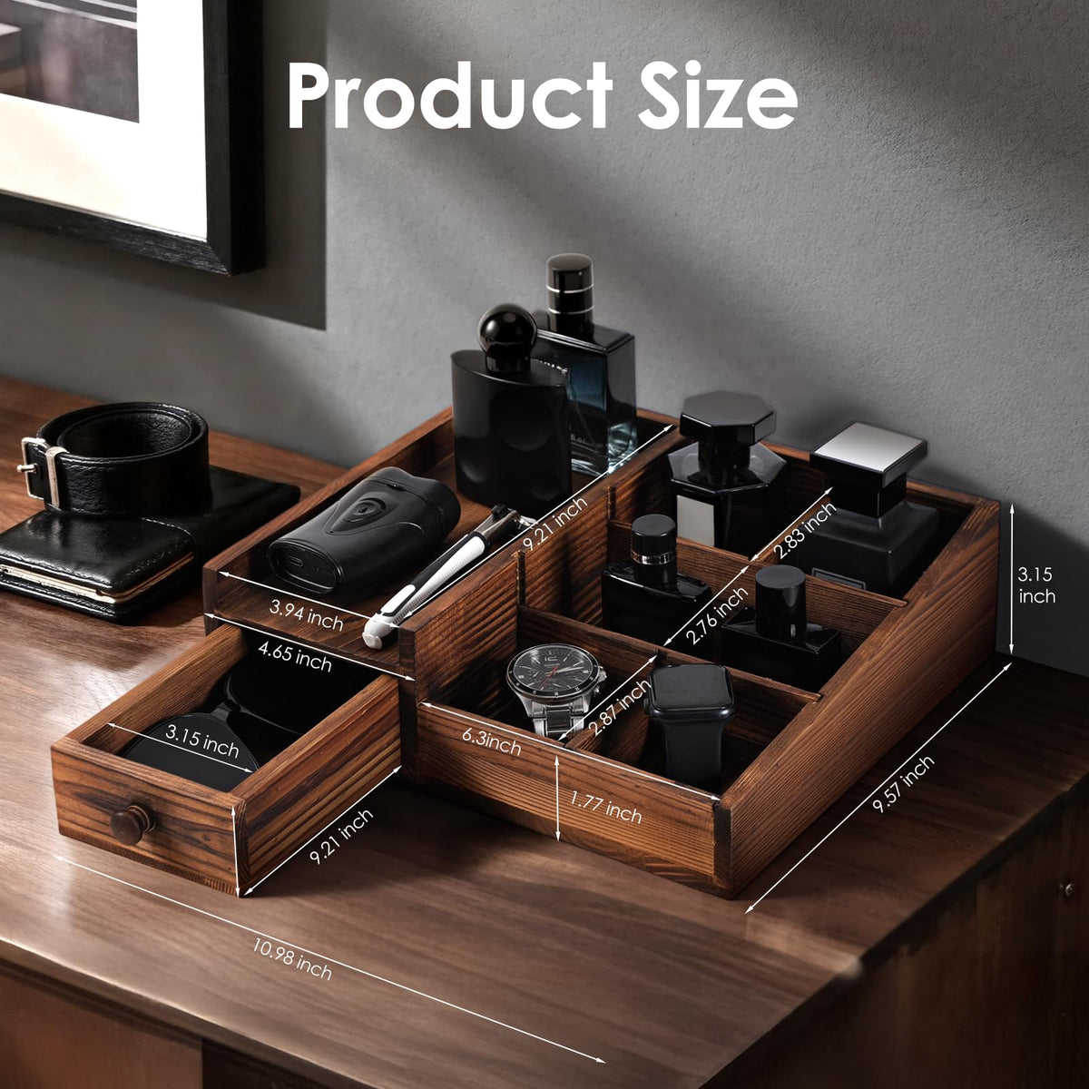 YIOJOYD close-up of natural wood grain highlighting handcrafted finish and warm aesthetic