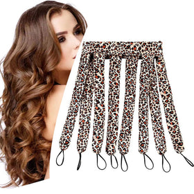 YiQiYi front view of leopard headband showing pattern and full length benefit styling versatility
