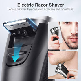YIRISO pop-up trimmer detail for precise sideburn and beard shaping