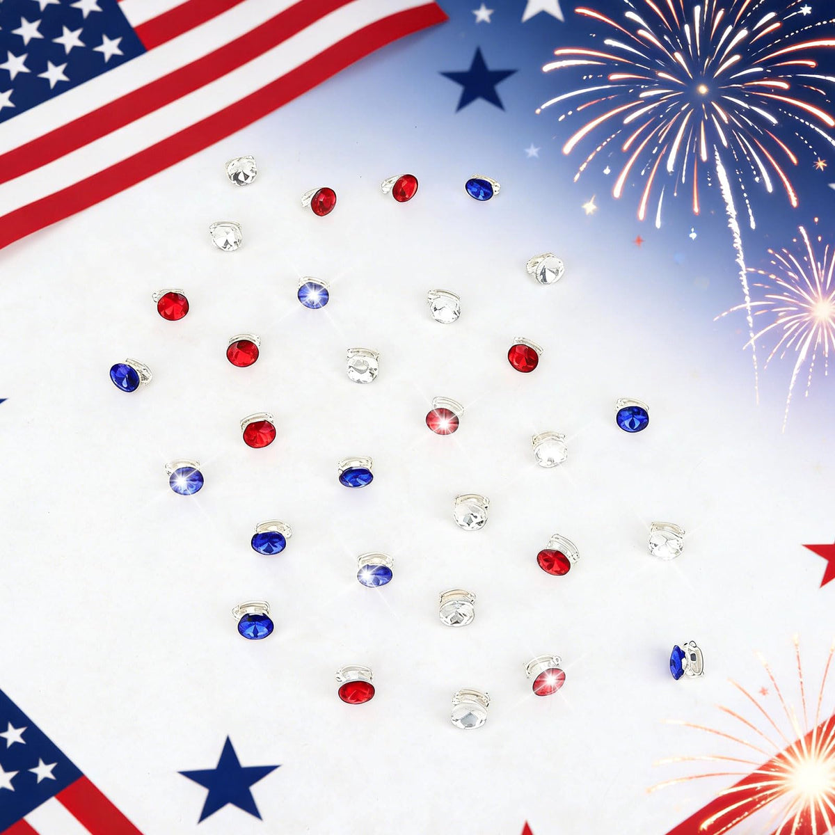 YISSION gift box display with red white blue clips ideal for gifting