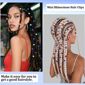 YISSION clips worn in straight hair giving subtle sparkle and hold