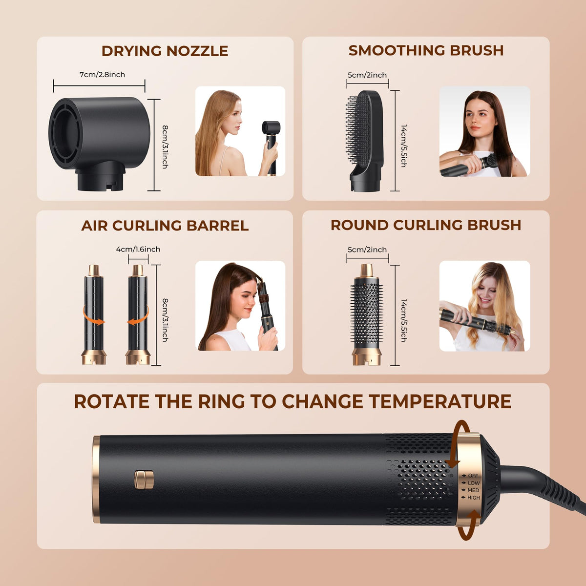 Yitrust in use on medium hair illustrating quick salon-style results at home