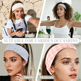 Yiwafu headband on runner showing outdoor use and sweat absorption