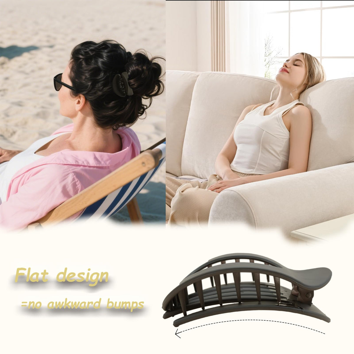 YIZHEDE clip in hand to show scale and lightweight portability