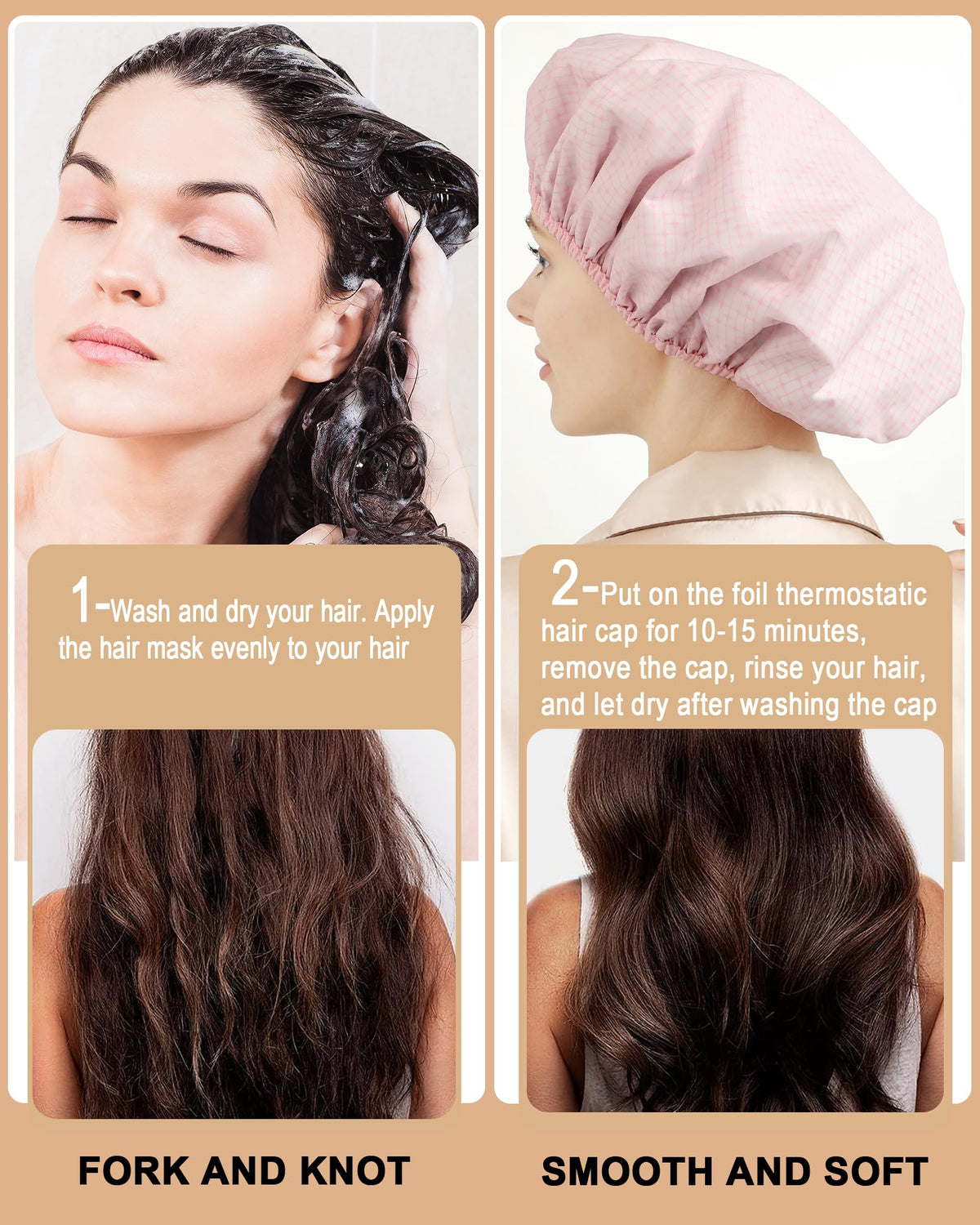 YIZIJIZI elastic band detail for secure fit, prevents product leakage during treatments