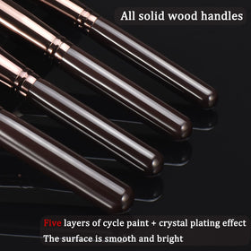 YJ-Anyue wooden handle and ferrule detail offering balanced ergonomic grip