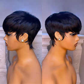 YJOQOKOA lifestyle image of wig worn showing everyday elegance and confidence boost