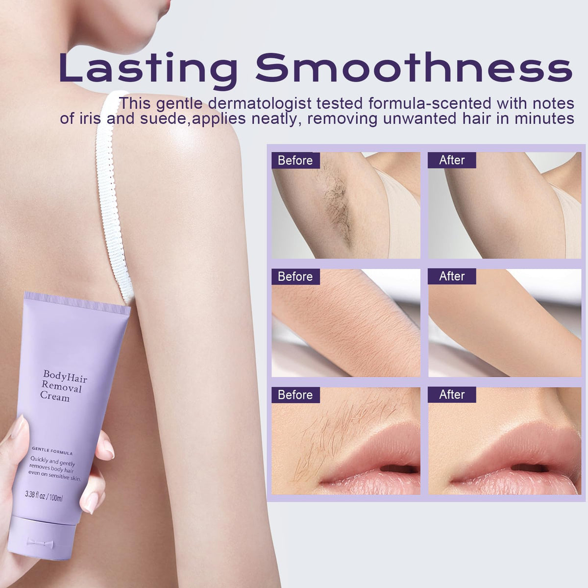 YKJHCSL rinsed skin showing smooth, residue-free finish after use