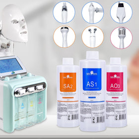 YMEYFAN professional esthetician using serum during facial session
