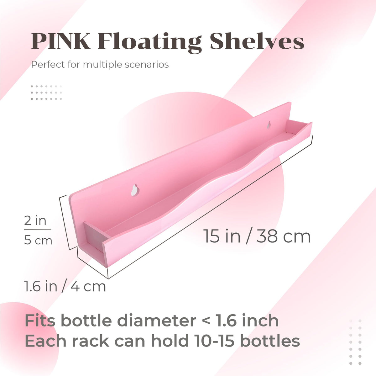 YMVV bottles lined on shelf demonstrating easy selection and maximized capacity