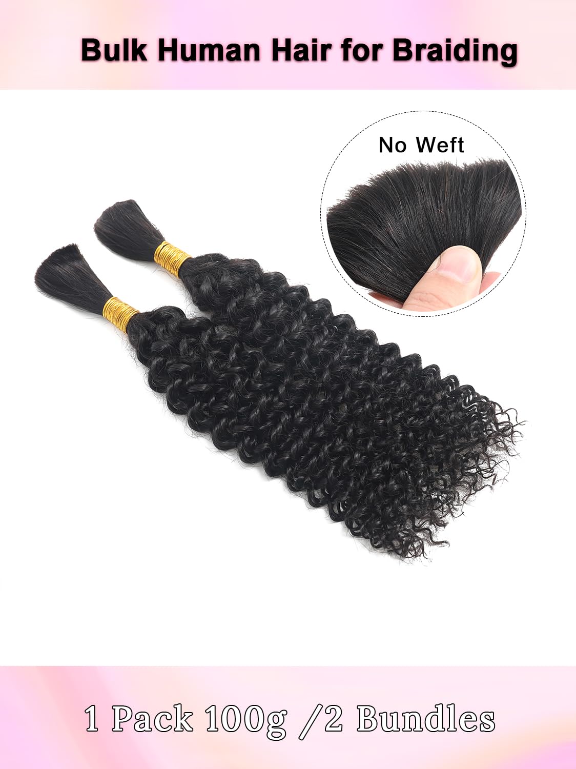 YNiSew extensions in use as micro braids, lightweight comfort benefit