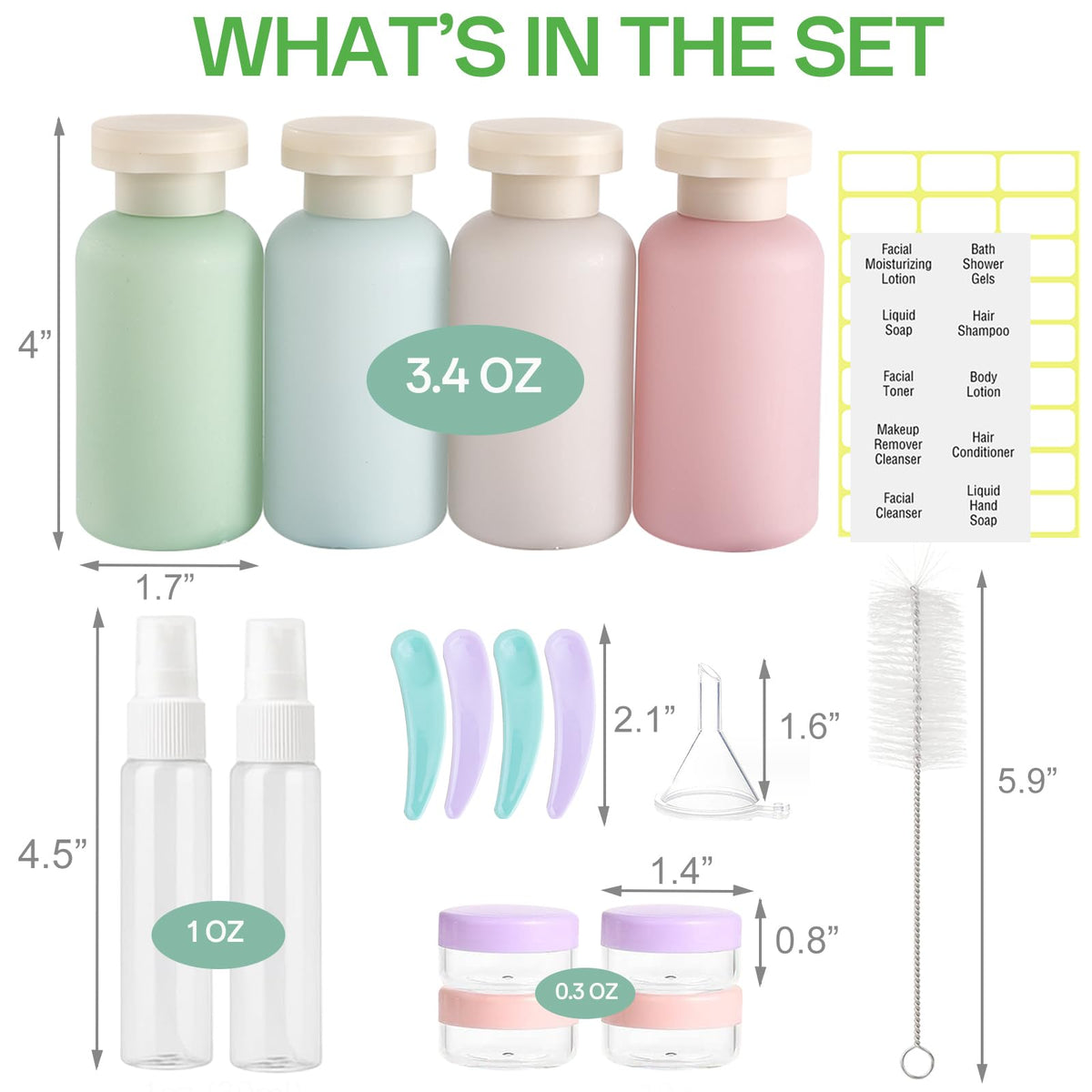 YNSHOUNA clear toiletry bag packed for travel for fast airport security