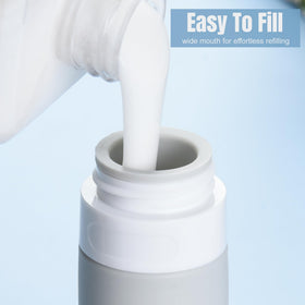 YNSHOUNA wide-mouth bottle being refilled for fast, mess-free topping up