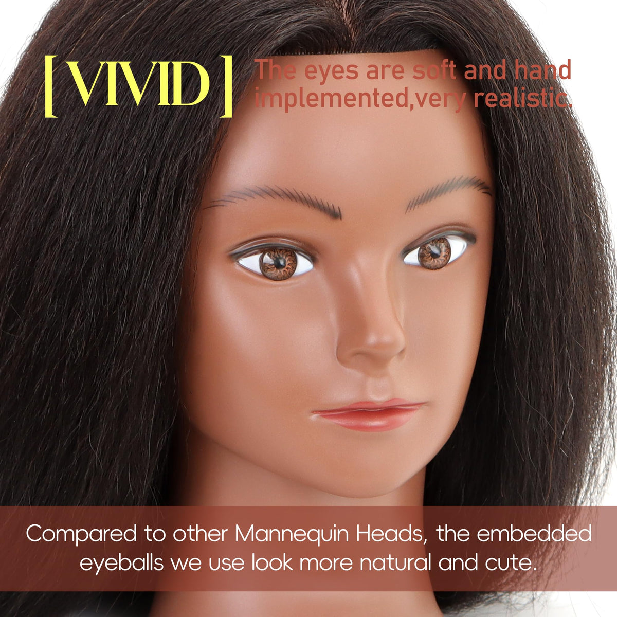 YODIDI close-up of hair texture highlighting natural feel and styling accuracy