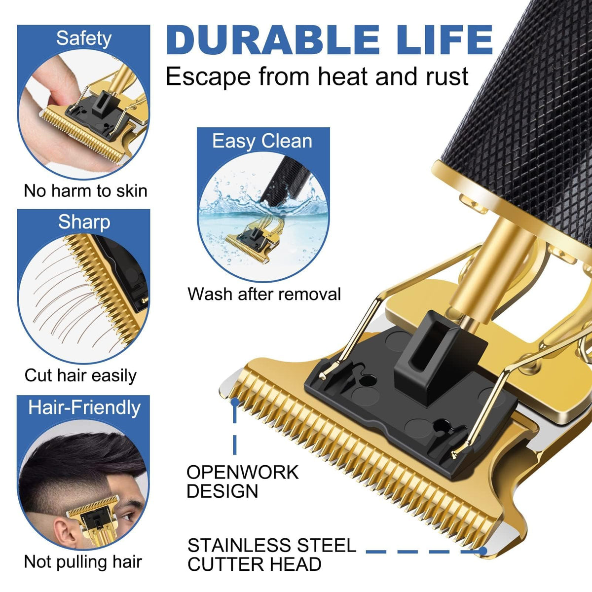 YOGINGO guide combs lined up, provide consistent length control