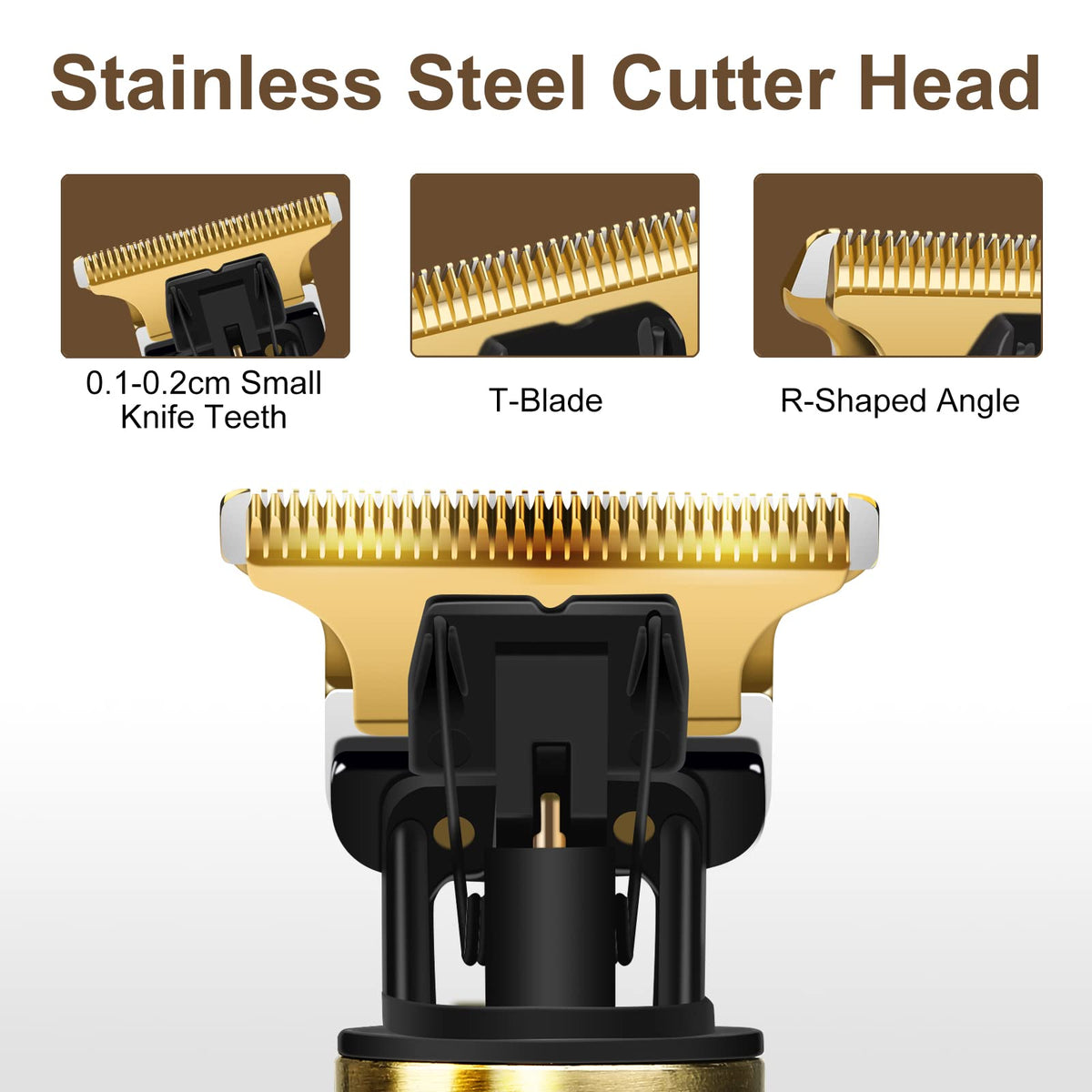 YOGINGO motor detail highlighting copper-core motor for powerful, quiet cutting performance