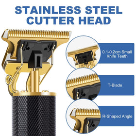 YOGINGO T-shaped stainless blade close-up, sharp edge for smooth cuts