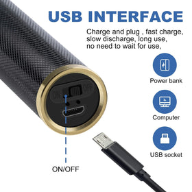 YOGINGO USB-C charging port detail for fast convenient recharging