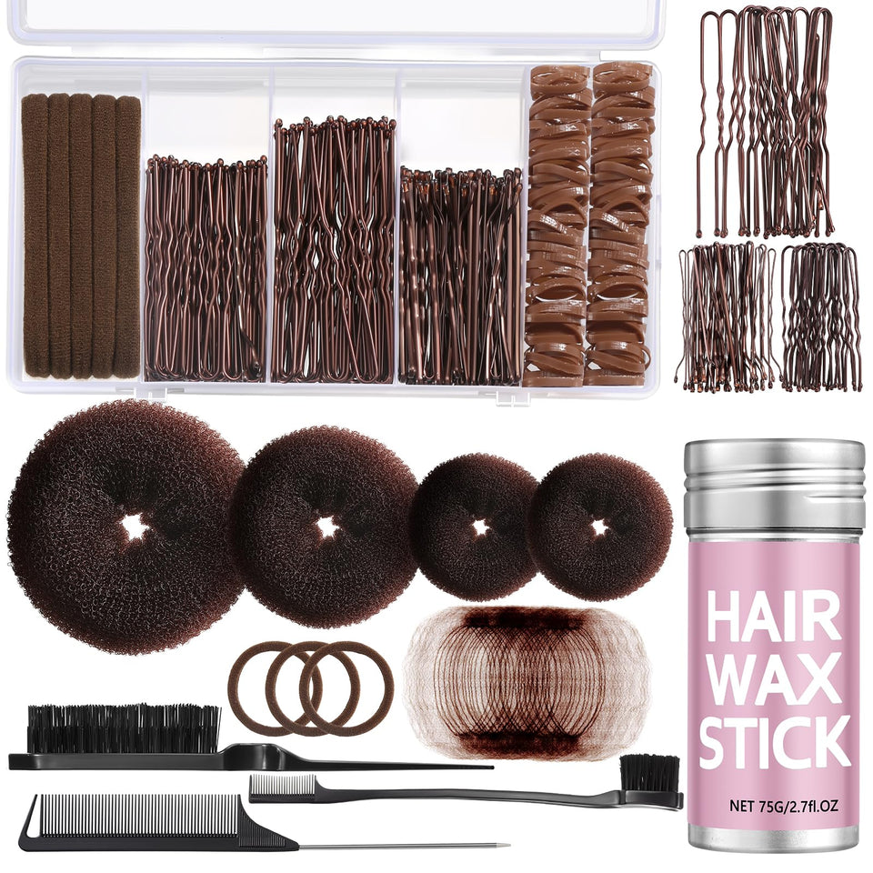 Yogode front packaging showing the full bun maker kit and included tools for quick styling