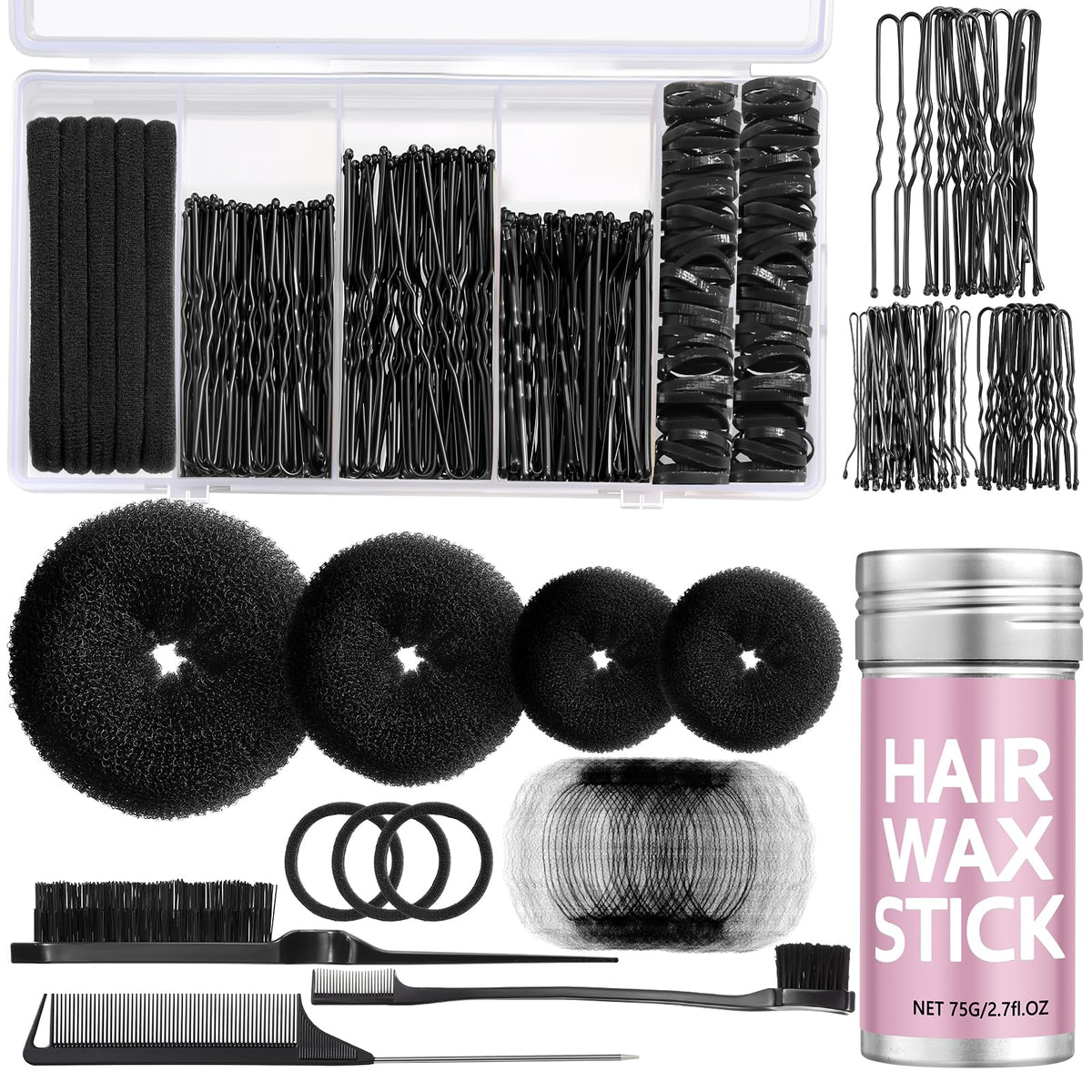 Yogode front packaging showing the bun maker kit and tools for quick styling