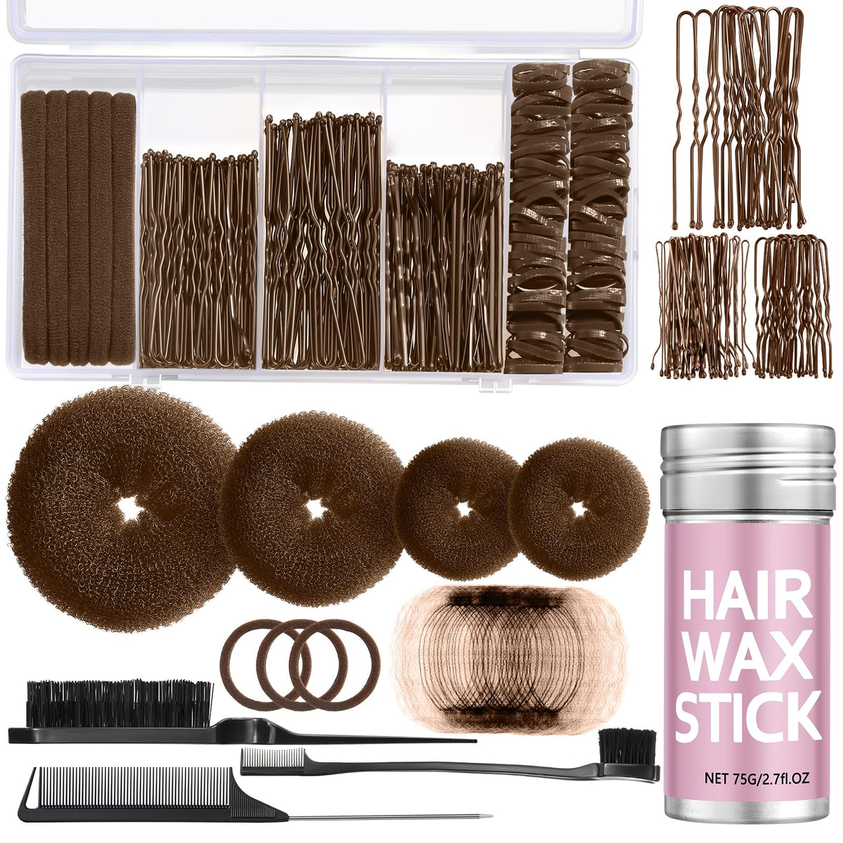 Yogode front view of full bun maker kit showing contents and convenience