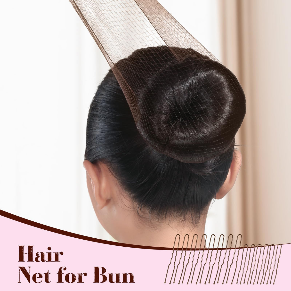 Yogode detailed hair net close-up matching donuts for seamless finish