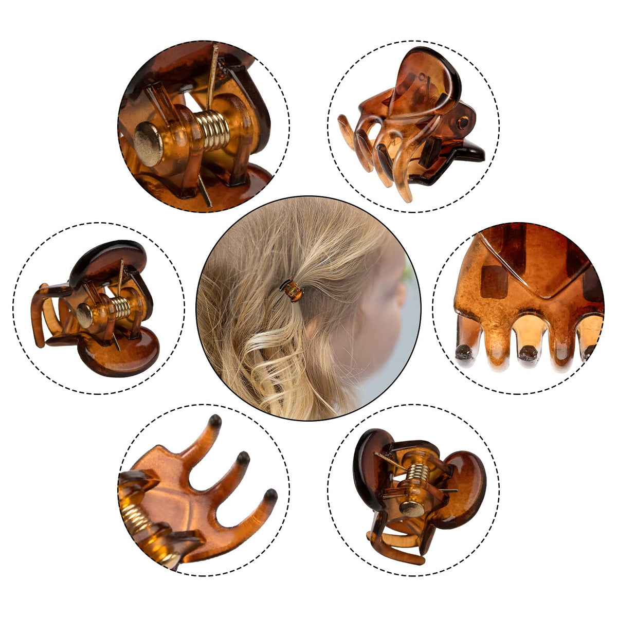 YOHAMA clip securing bangs demonstrating secure everyday hold