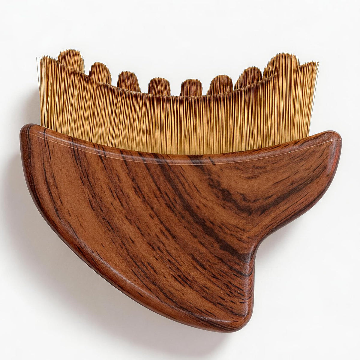 yohica front view of face brush showing ergonomic shape and easy grip benefit