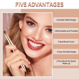 Yoizyfree brush applying lipstick for precise, even lip color