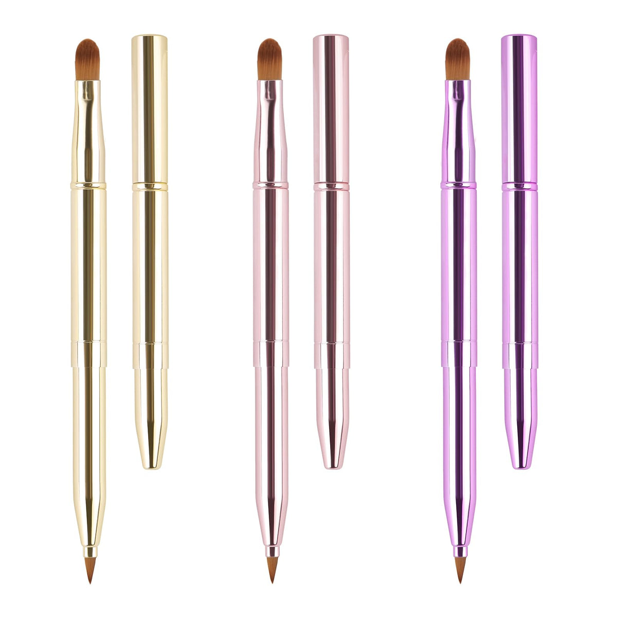 Yoizyfree front packaging showing three retractable lip brushes and benefits