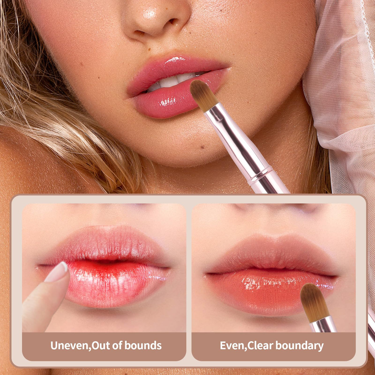 Yoizyfree lidded end close-up protecting brush for travel