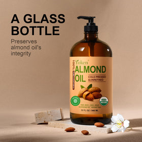 Yoken almond oil DIY blend setup paired with essential oils for home formulations