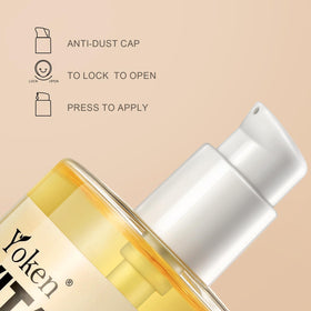 Yoken application hand demonstration showing fast absorption and hydration