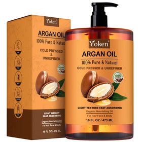 Yoken front bottle shot showing label and 16oz size benefits