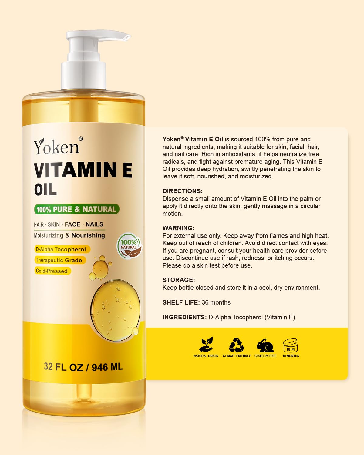 Yoken bottle on bathroom shelf illustrating daily skincare use