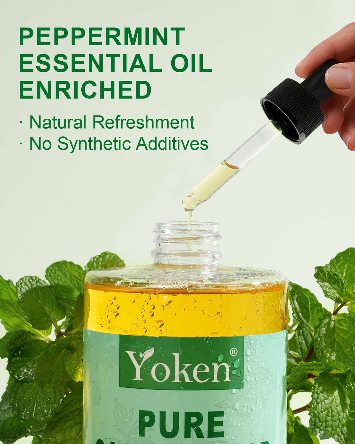 Yoken label close-up with EWG and organic icons demonstrating ingredient transparency
