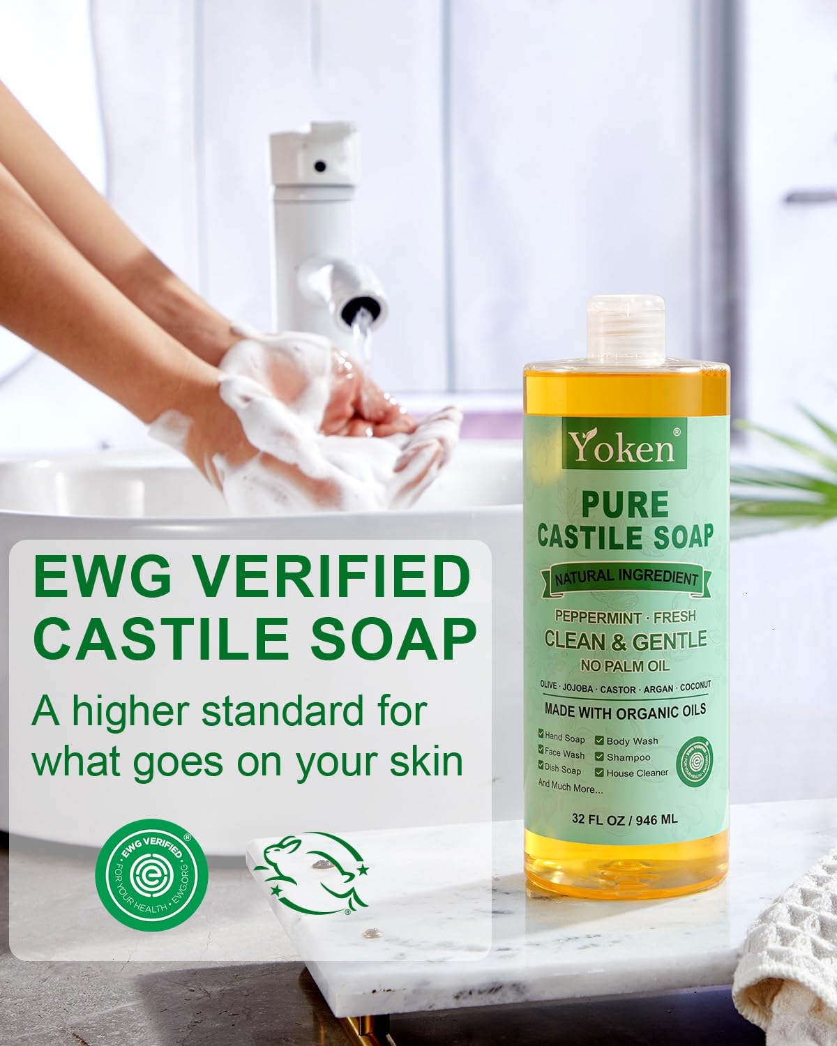 Yoken soap creamy lather close-up highlighting gentle texture and moisturizing effect