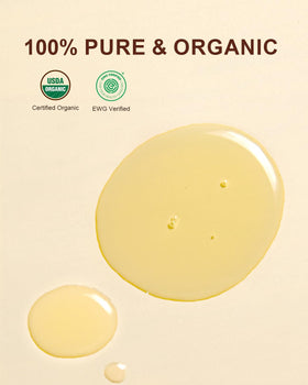 Yoken close-up of jojoba oil texture highlighting lightweight absorption