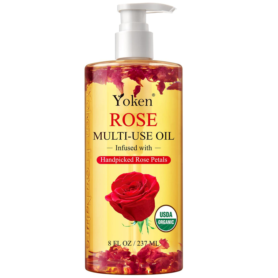 Yoken front bottle showing label and pump for easy dispensing and neat storage