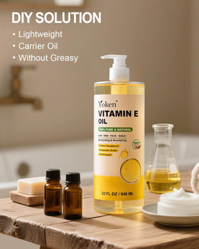 Yoken oil in hand demonstrating simple moisturizing application