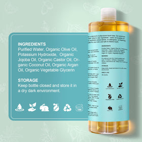 Yoken bottle near laundry sink during prewash to emphasize fabric-safe cleaning