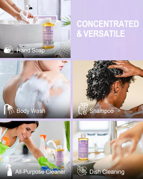 Yoken rich foam texture from lavender castile soap showing gentle cleansing benefit